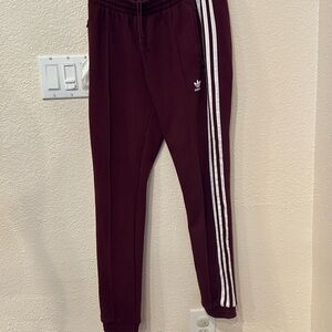 Adidas Maroon Track Pants